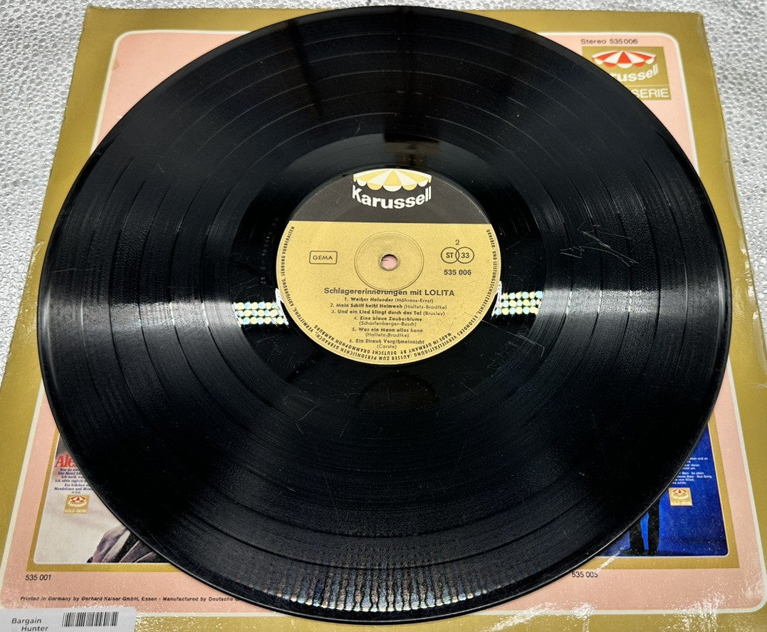 Schlager Erinnerungen Mit - Lolita Record In OK Condition 7395