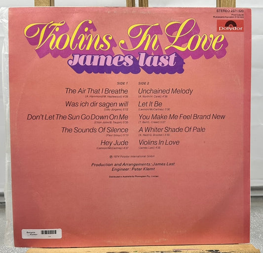 James Last - Violins In Love Record In  Good Condition 7386