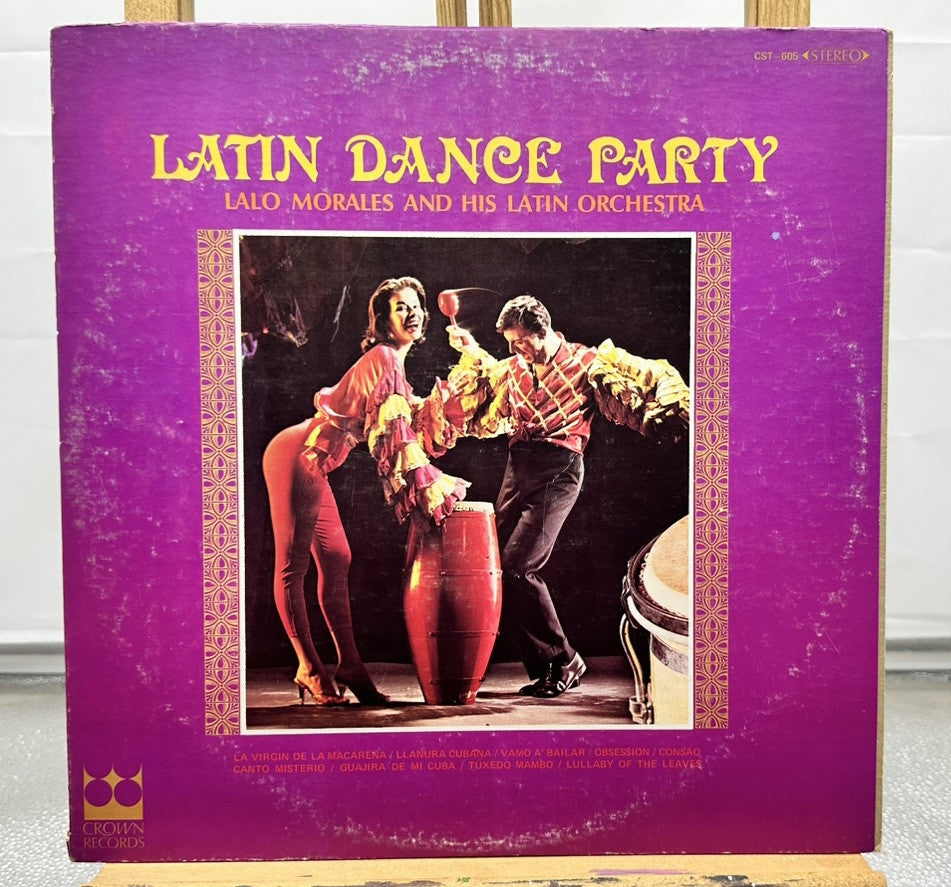 LALO MORALES - LATIN DANCE PARTY - CROWN Vinyl Record In Ok Condition 7388