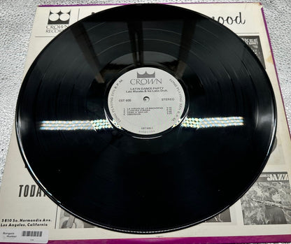 LALO MORALES - LATIN DANCE PARTY - CROWN Vinyl Record In Ok Condition 7388