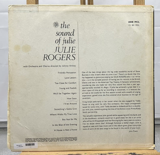 The Sound Of Julie - Julie Rogers Record In  Good Condition 7434