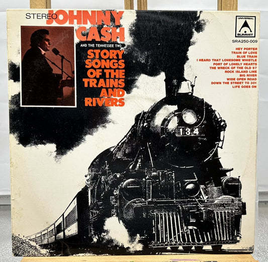Johnny Cash - Story Songs Of The Trains And Rivers Record In Good Condition 6982