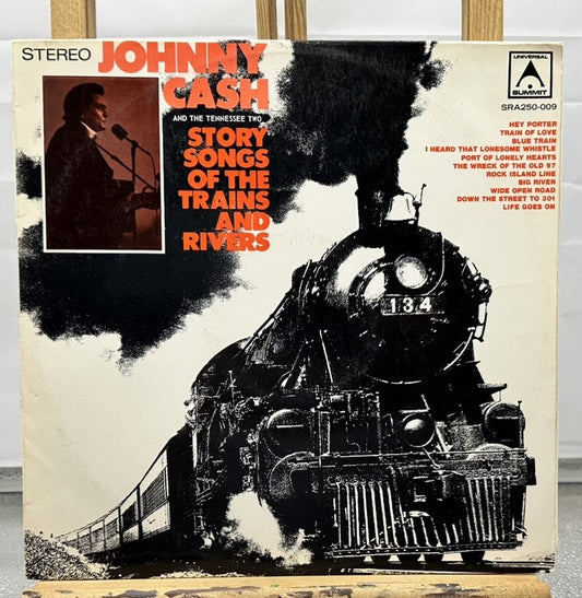 Johnny Cash - Story Songs Of The Trains And Rivers Record In Good Condition 6978