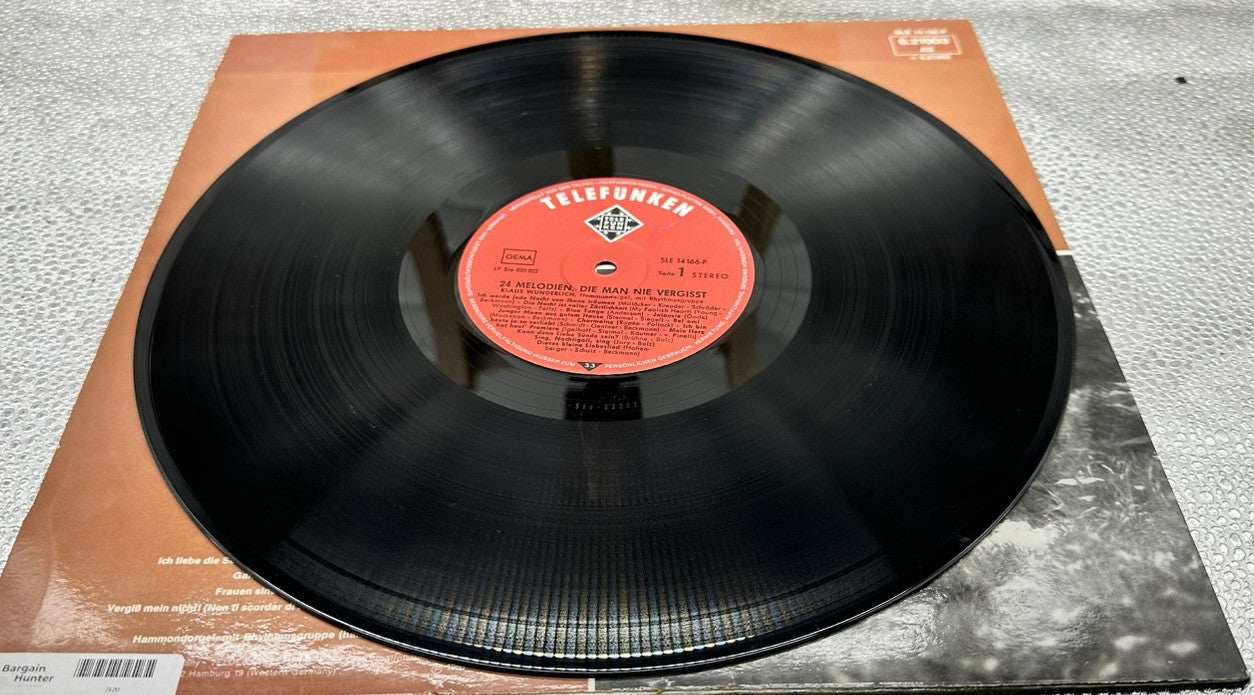 Klaus Wunderlich – 24 Melodien, Die Man Nie Vergißt, Vol. 1 Record In GC 7420
