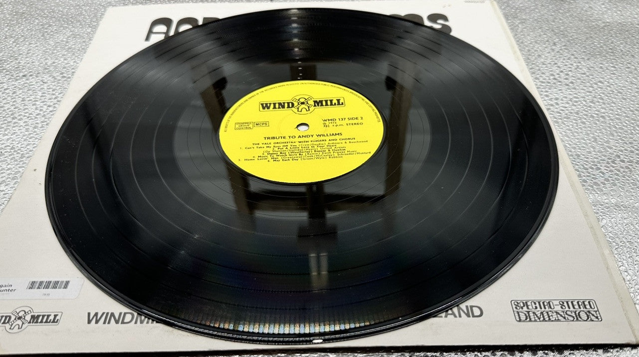 A Tribute To Andy Williams Record In Good Condition 7413