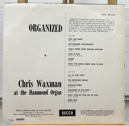 Organized : Chris Waxman At The Hammond Organ Record In Good Condition 6955