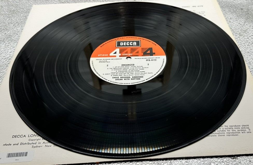 Organized : Chris Waxman At The Hammond Organ Record In Good Condition 6955