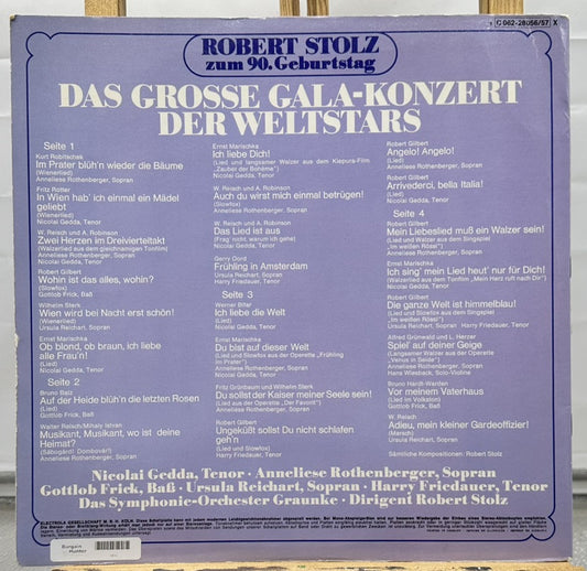 Robert Stolz Zum 90. Geburtstagg / Das Grosse Gala Record In Good Condition 6915