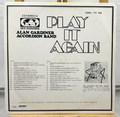 Play It Again : Alan Gardiner Accordion Band Record In Good Condition 6876