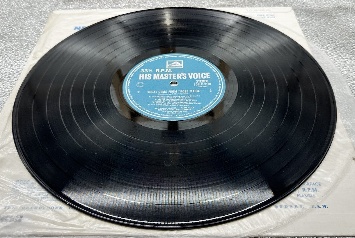 Excerpts From "New Moon" & "Rose Marie" Record In Good Condition 7006