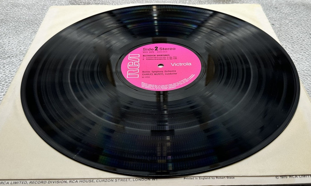 Beethoven Overtures : Munch / Boston Symphony Orchestra Record In GC 6990