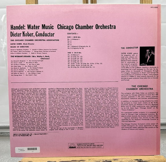 Handel Water Music Record In Good Condition 6991