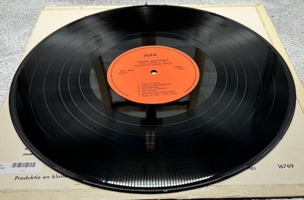 Jose Patiño Y Su Orquesta Tango Tipico – Tangos Argentinos Record In GC 7341