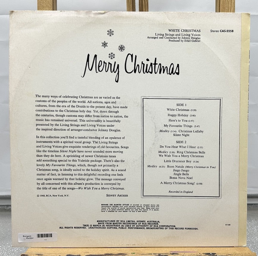 White Christmas : Living Strings & Living Voices Record In Good Condition 7323