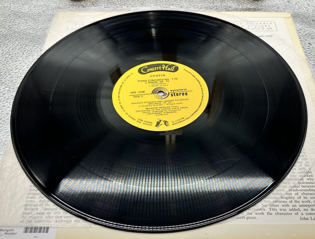 Chopin Piano Concerto No 1 In E Minor Record In Good Condition 7011