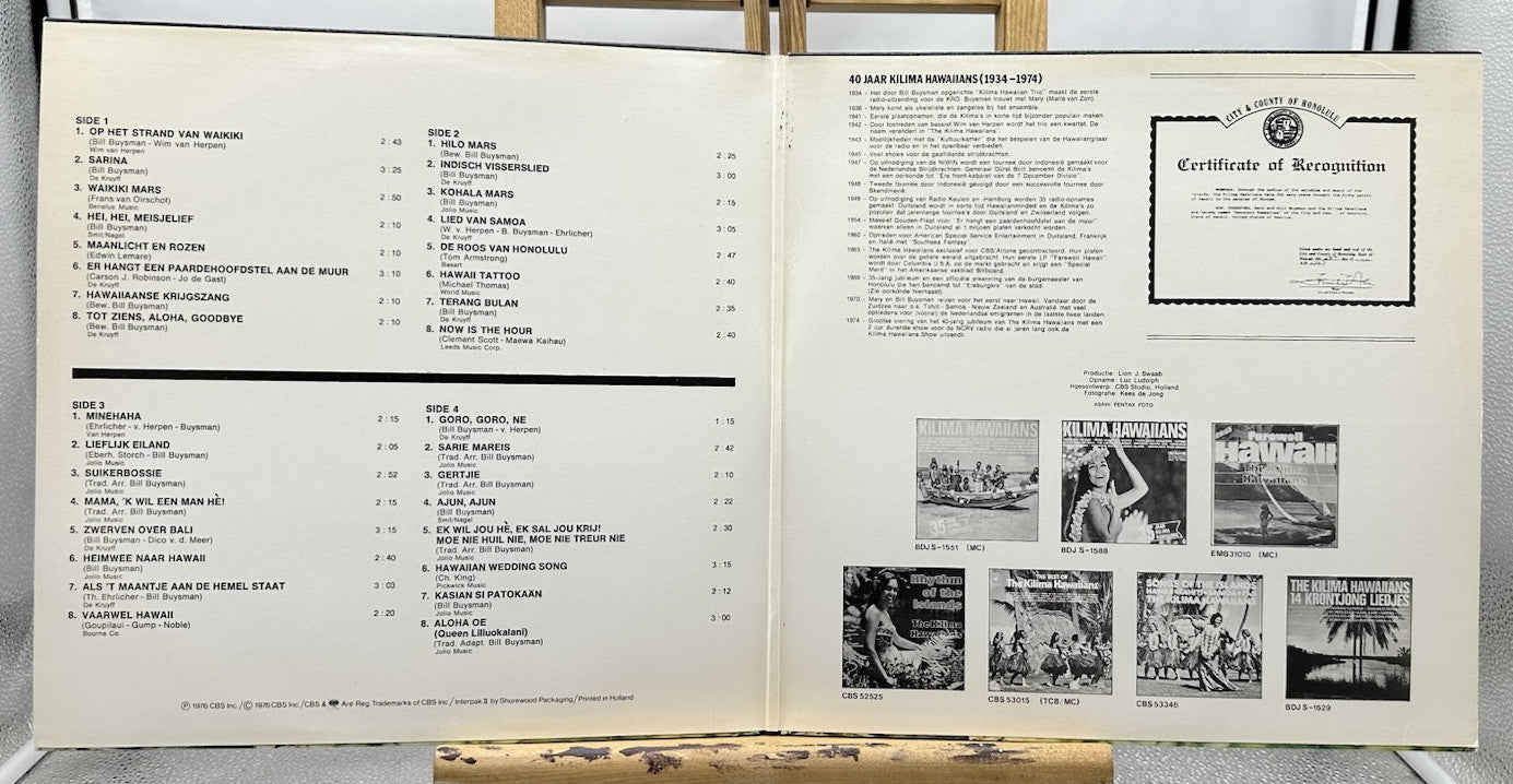 Kilima Hawaiians - 40 Jaar Kilima Hawaiians Record In Good Condition 7352