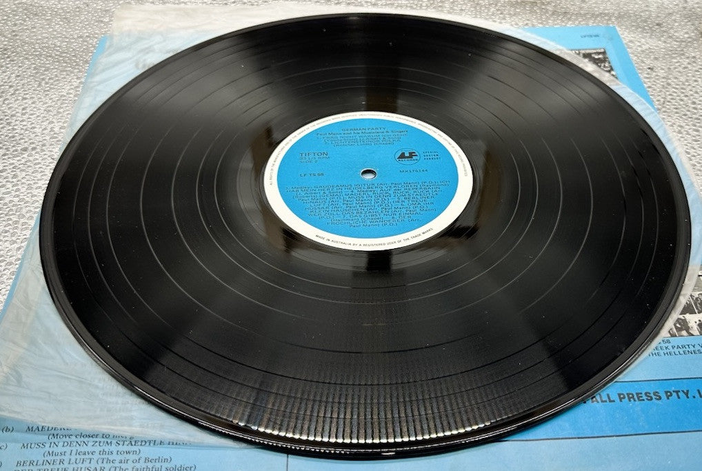 PAUL MANN, Recorded Live At A German Party, Polka Music, Tifton Record 7297