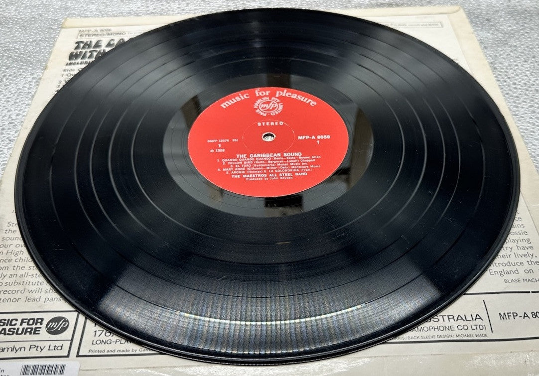 The Maestro’s All Steel Band The Caribbean Sound Record In Good Condition 7299