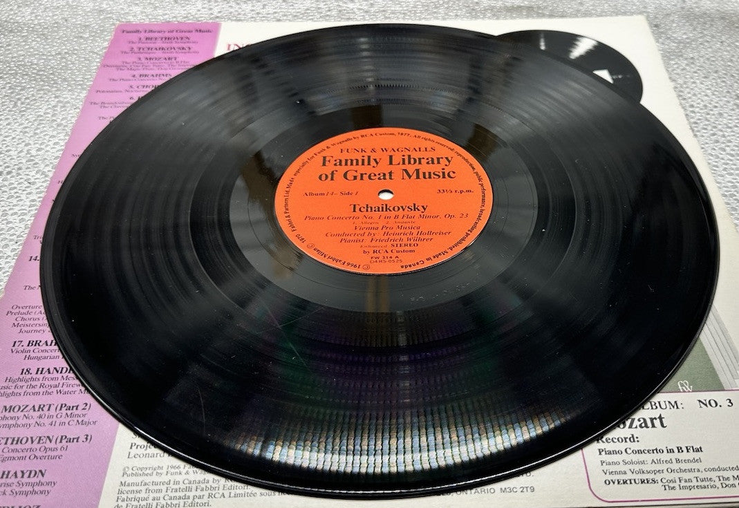 Tchaikovsky Funk & Wagnalls Family Library of Great Music Record Album 2 LP 7314