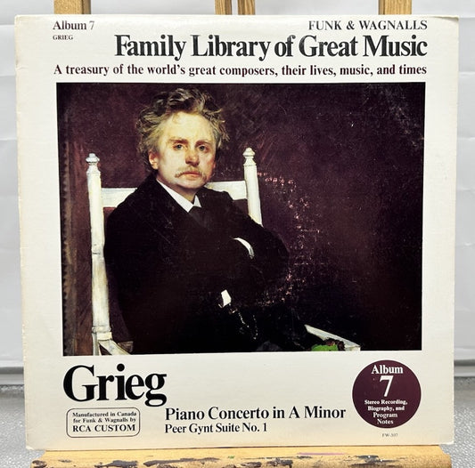 Family Library Of Great Music Album 7 - Grieg - 12" Vinyl Record In GC 7315