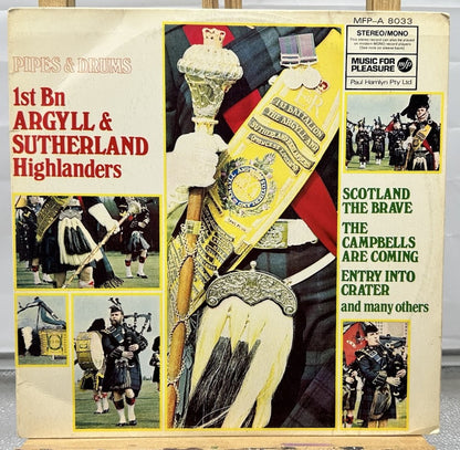 1st Bn Argyll & Sutherland Highlanders - Pipes & Drums Record In GC 7316