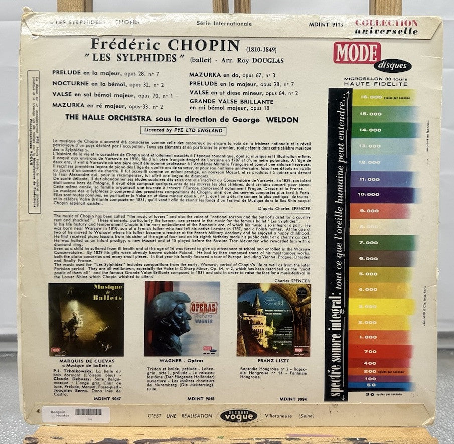 Chopin : Les Sylphides Ballet Record In Good Condition 7054