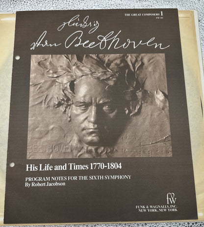 Beethoven - Family Library Of Great Music Album 1 Record In Good Condition 7328