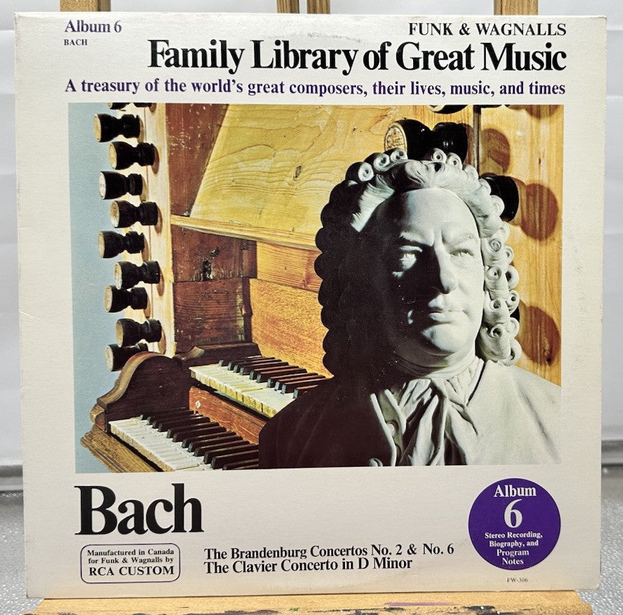 Bach - Family Library Of Great Music Album 6 Record In Good Condition 7045