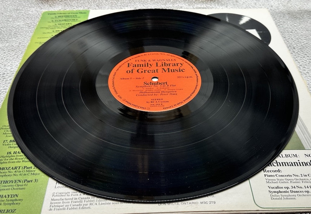 Schubert - Family Library Of Great Music Album 8 Record In Good Condition 6460