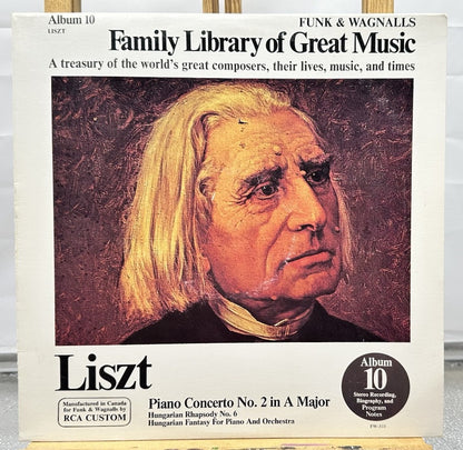 Liszt - Family Library Of Great Music Album 10 Record In Good Condition 7327