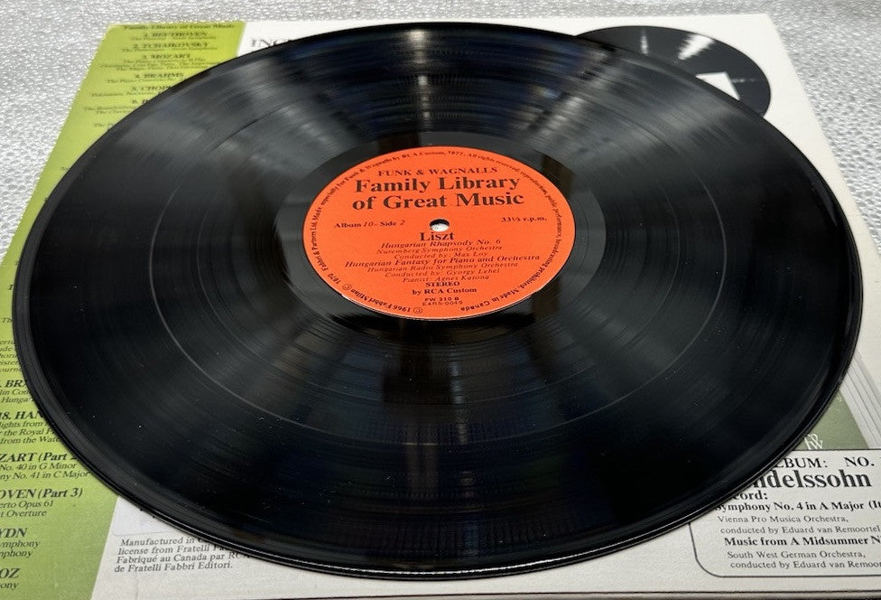 Liszt - Family Library Of Great Music Album 10 Record In Good Condition 7327