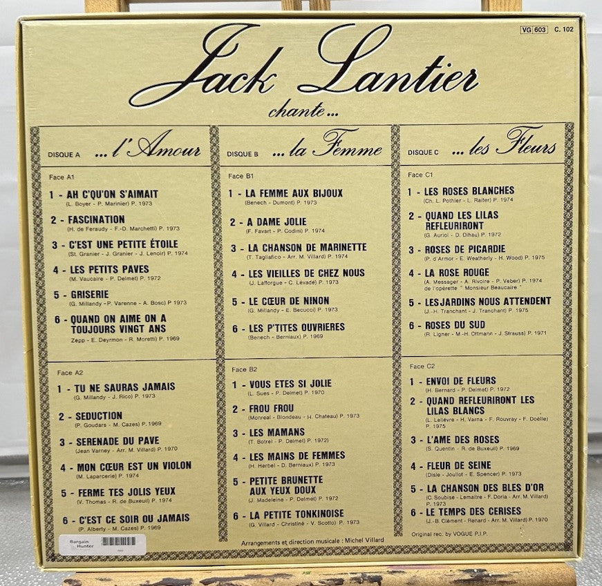 Jack Lantier – Chante ... L'Amour, La Femme, Les Fleurs Record In GC 7049