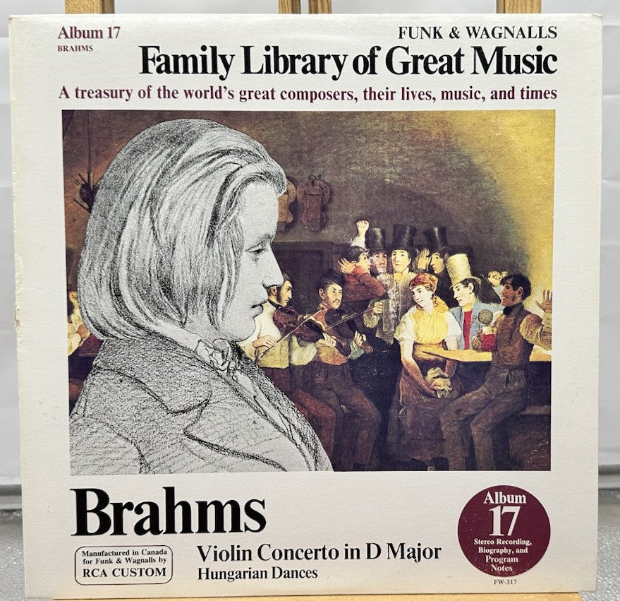 Funk & Wagnalls Family Library of Great Music Album 17: Brahms Record In GC 7332