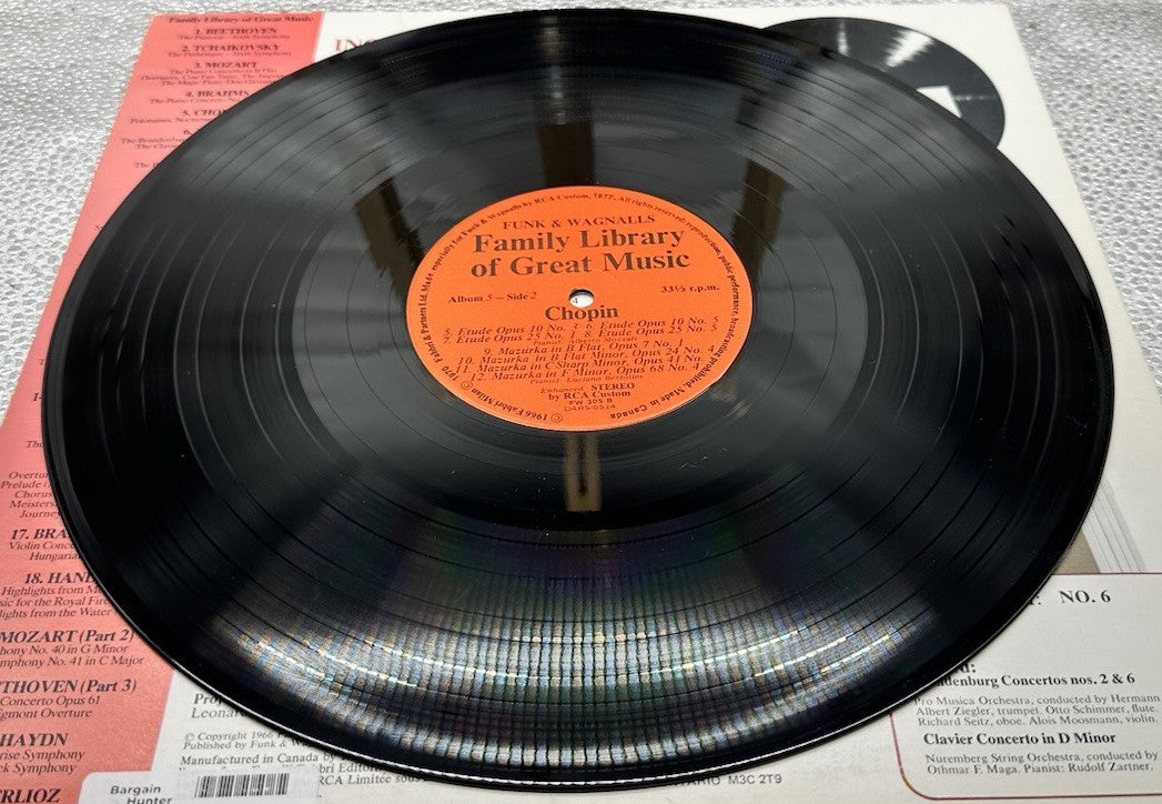 CHOPIN - Family Library Of Great Music Album 5 Record In Good Condition 7333