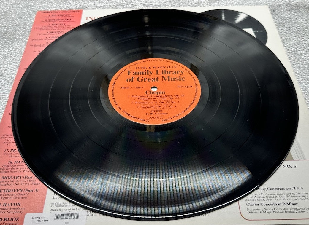 CHOPIN - Family Library Of Great Music Album 5 Record In Good Condition 7333