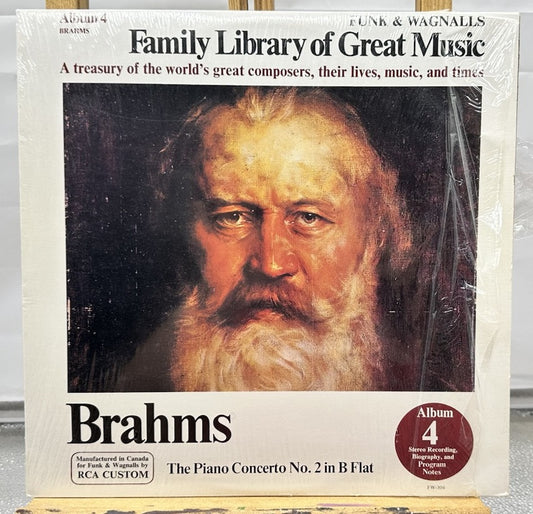 Family Library Of Great Music Album 4 : Brahms Record In Good Condition 7337