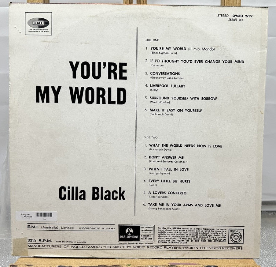 You're My World : Gilla Black Record In Good Condition 7366