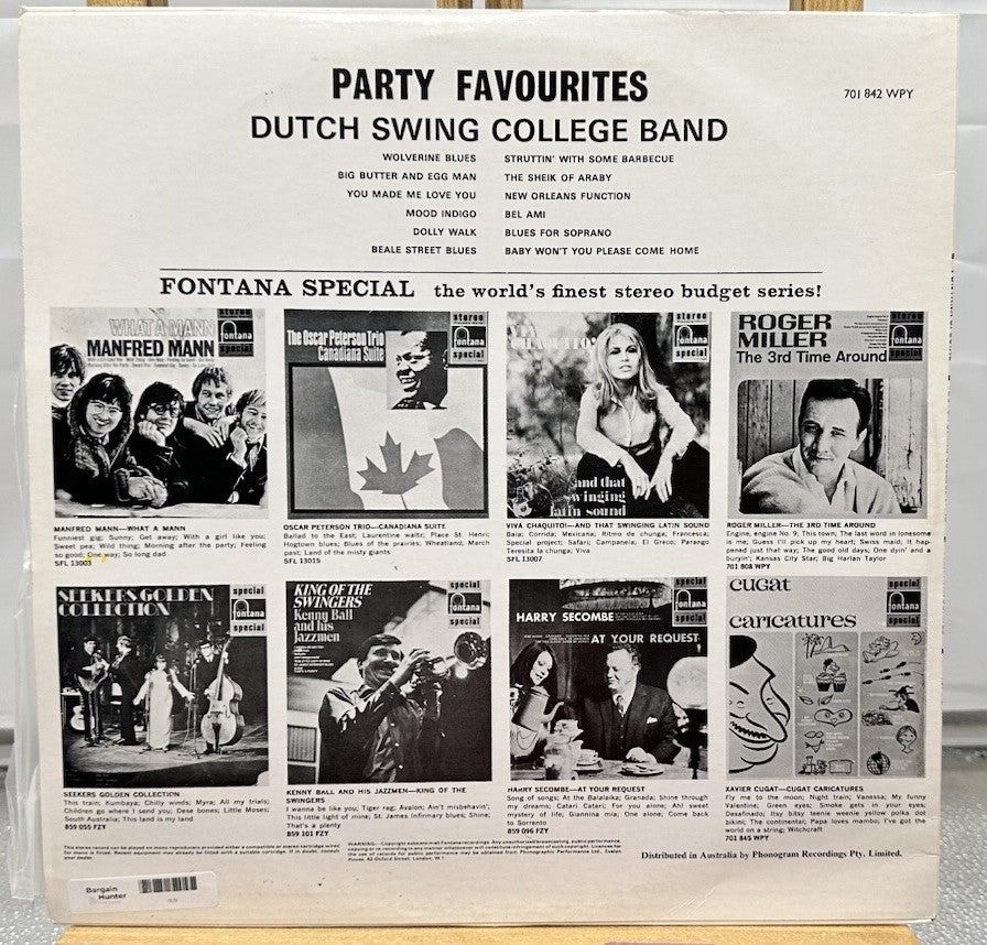 Party Favourites : Dutch Swing College Band Record In Good Condition 7372