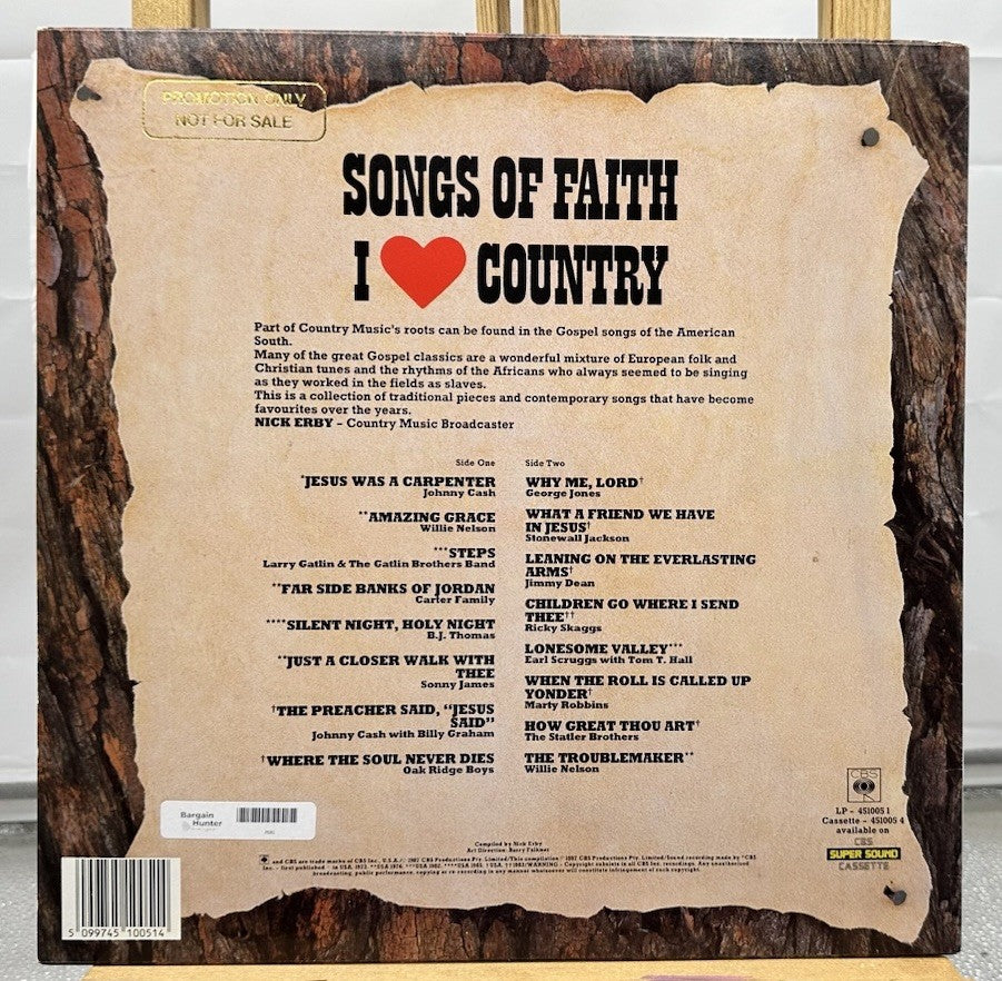 Songs Of Faith - I Love Country Record In Good Condition 7685