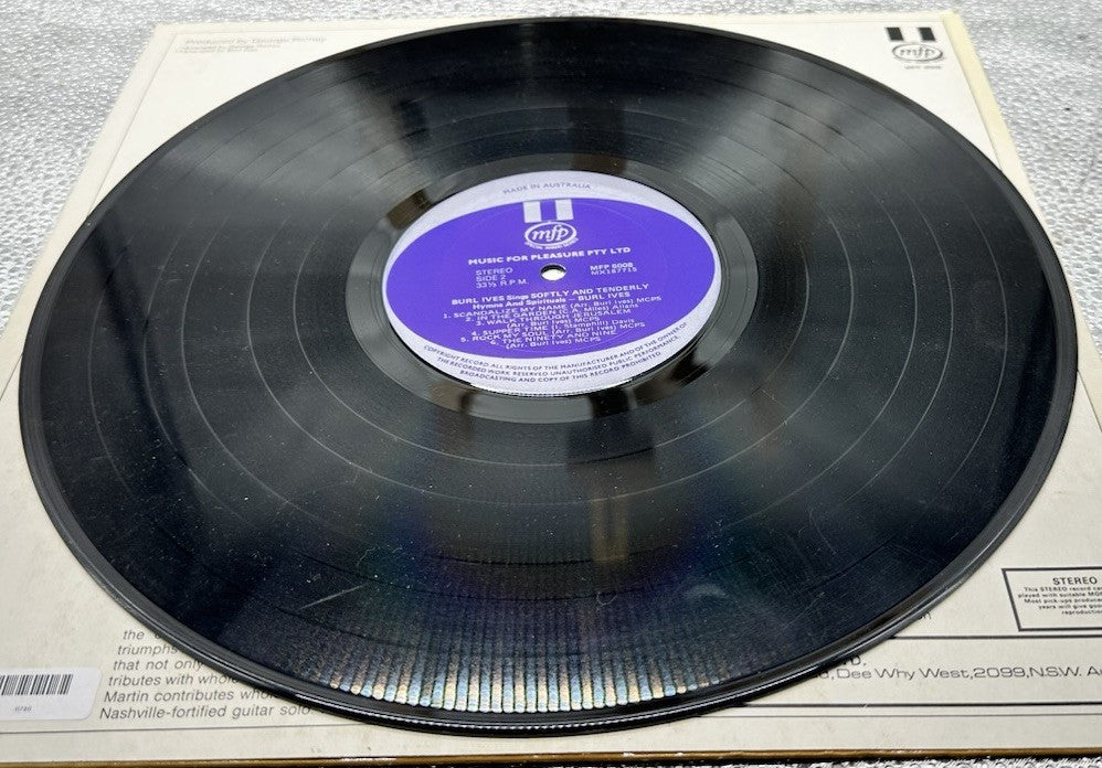 Burl Ives – Burl Ives Sings Softly And Tenderly Hymns And Spirituals Record 6746
