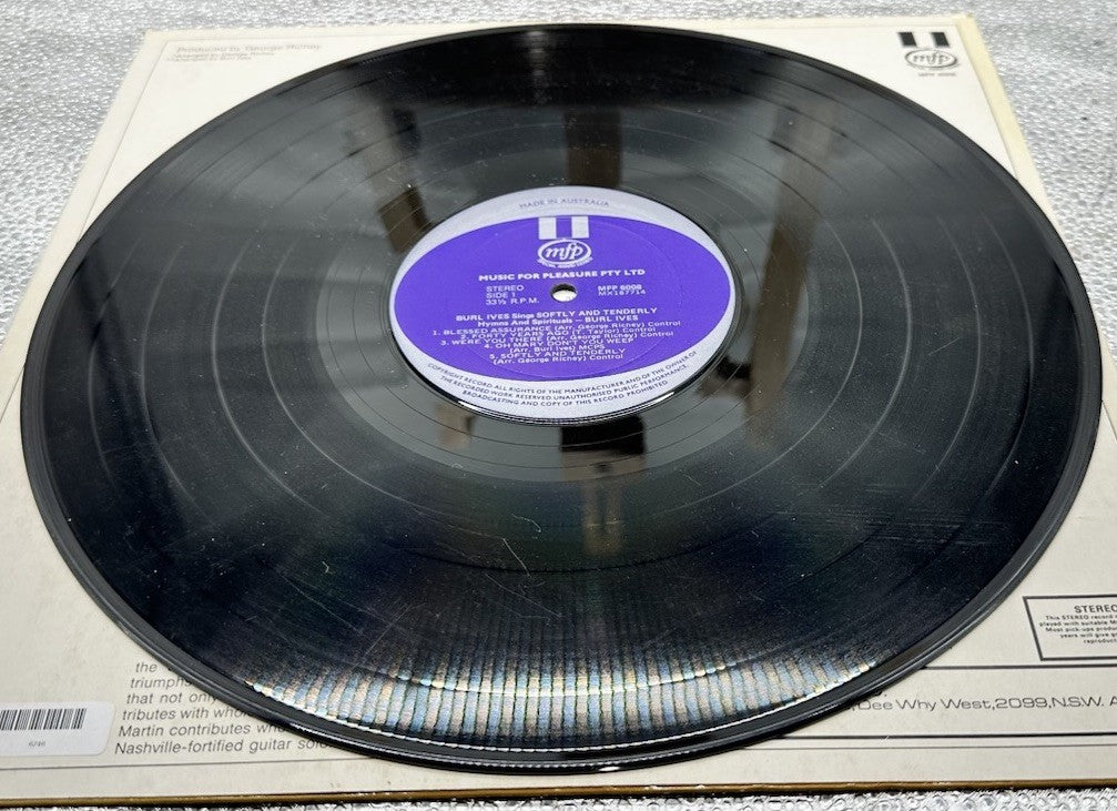 Burl Ives – Burl Ives Sings Softly And Tenderly Hymns And Spirituals Record 6746