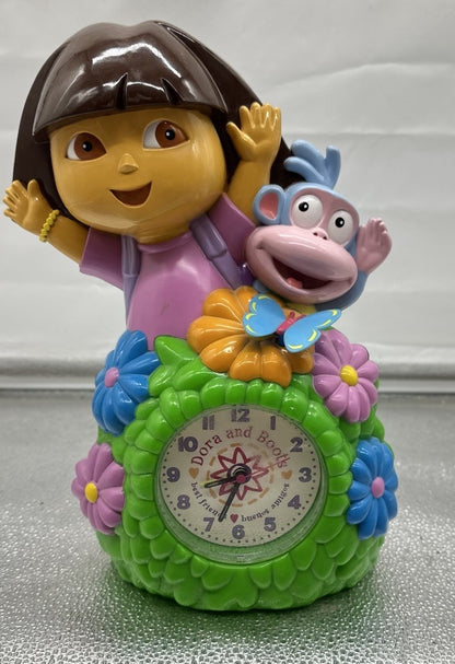 Dora the Explorer and Boots Alarm Clock Money Box - 2003 Playworks 8583