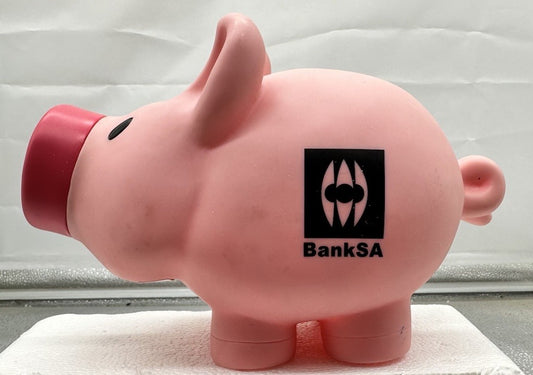 Bank SA Money Box Piggy Bank South Australia Bank Collectable Removal Nose 8418