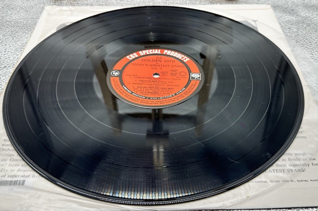 22 Golden Hits By Today's Greatest Stars Record In Good Condition 6708