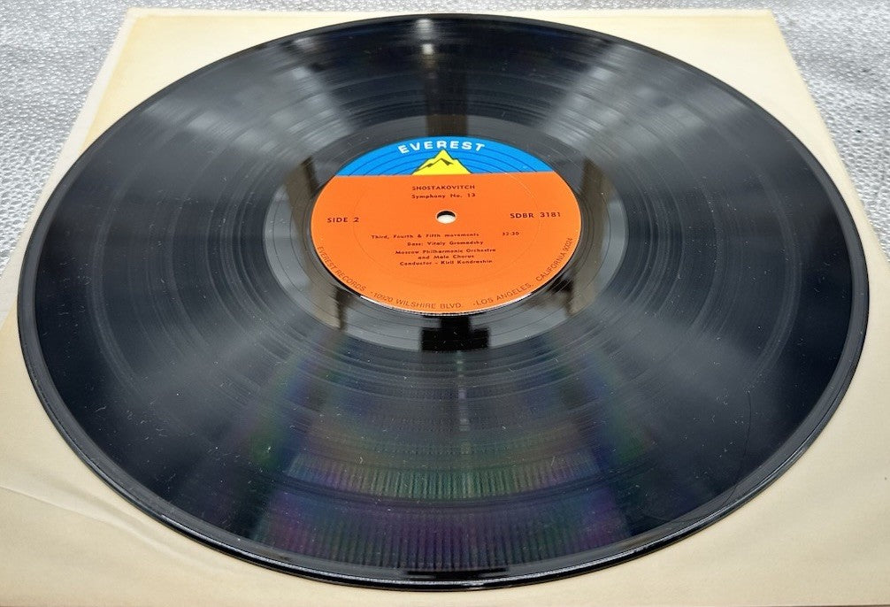 Shostakovitch Symphony No. 13 Moscow Philharmonic Record In Good Condition 6798