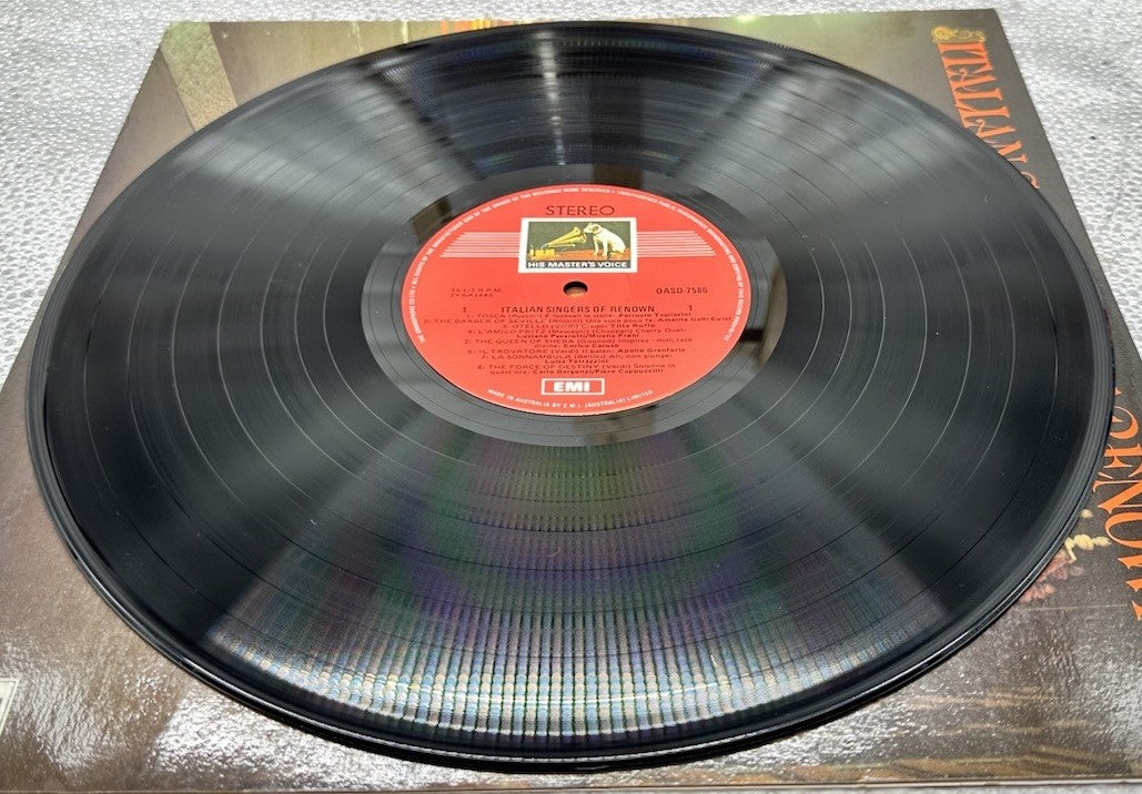 Italian Singers Of Renown, Arranged And Presented By John Cargher Record 7571