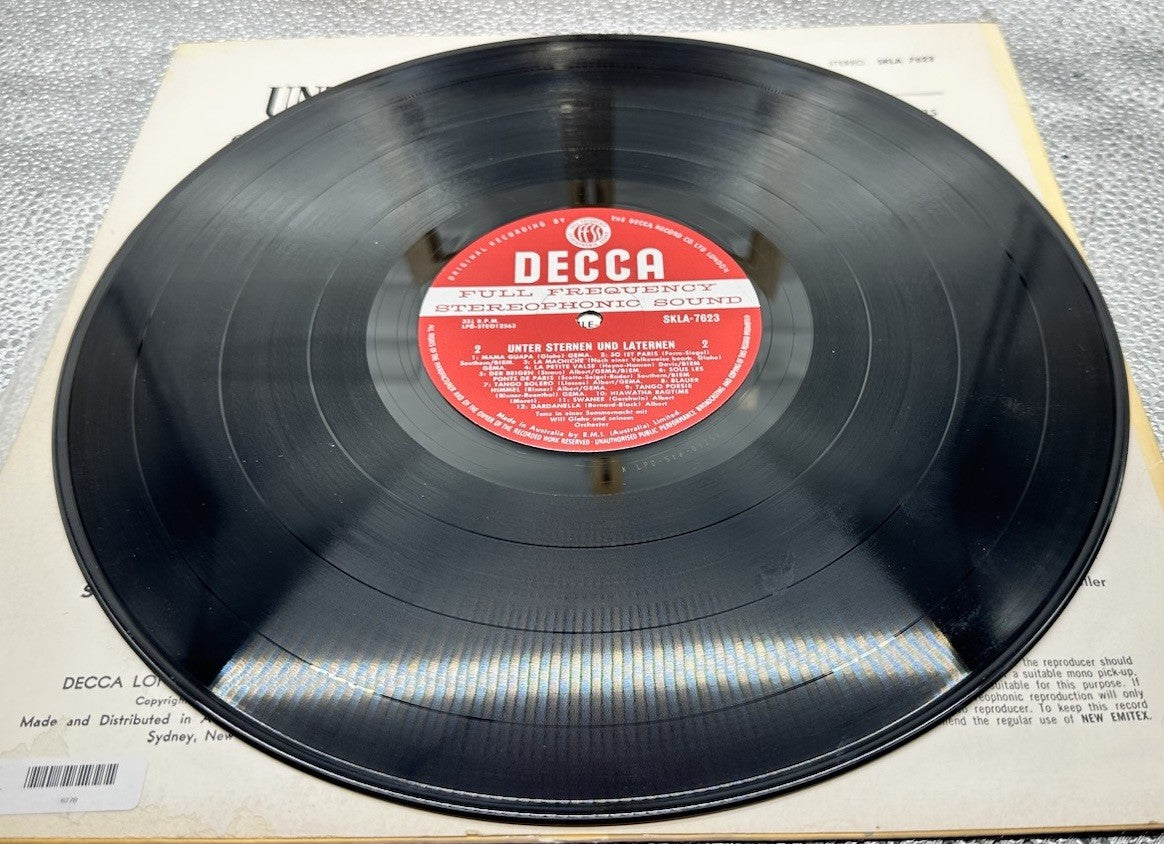 Unter Sternen Und Laternen - Will Glahe' Record In Good Condition 6778