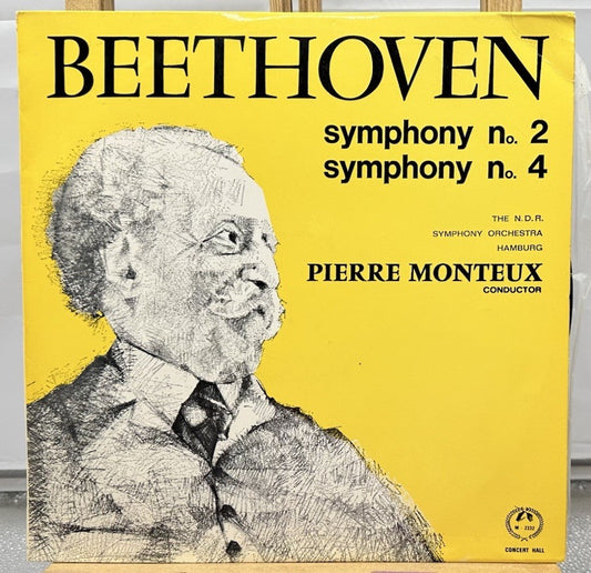 Beethoven - Symphony No. 2 & No. 4 Record In Good Condition 6651