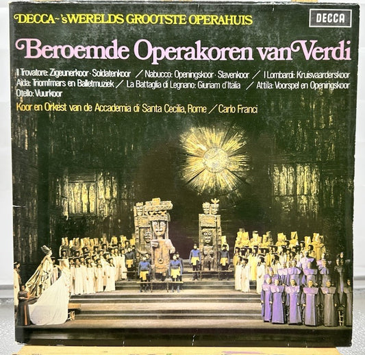 Giuseppe Verdi – Beroemde Operakoren Van Verdi Record In Good Condition 6769
