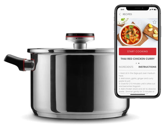 Zega Intelligent Cookware Digital App Stovetop Appliance Pot New Never Used 8620